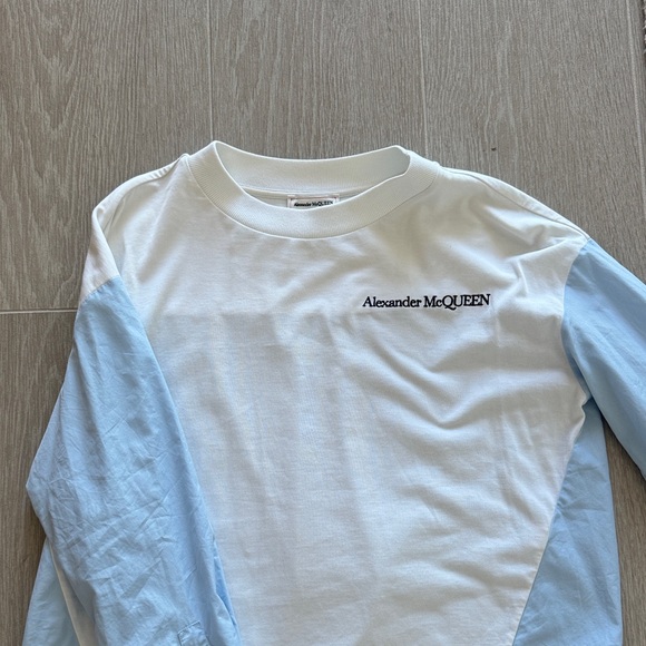 Alexander McQueen Kids Two-Tone Long Sleeve Shirt - Picture 2 of 3